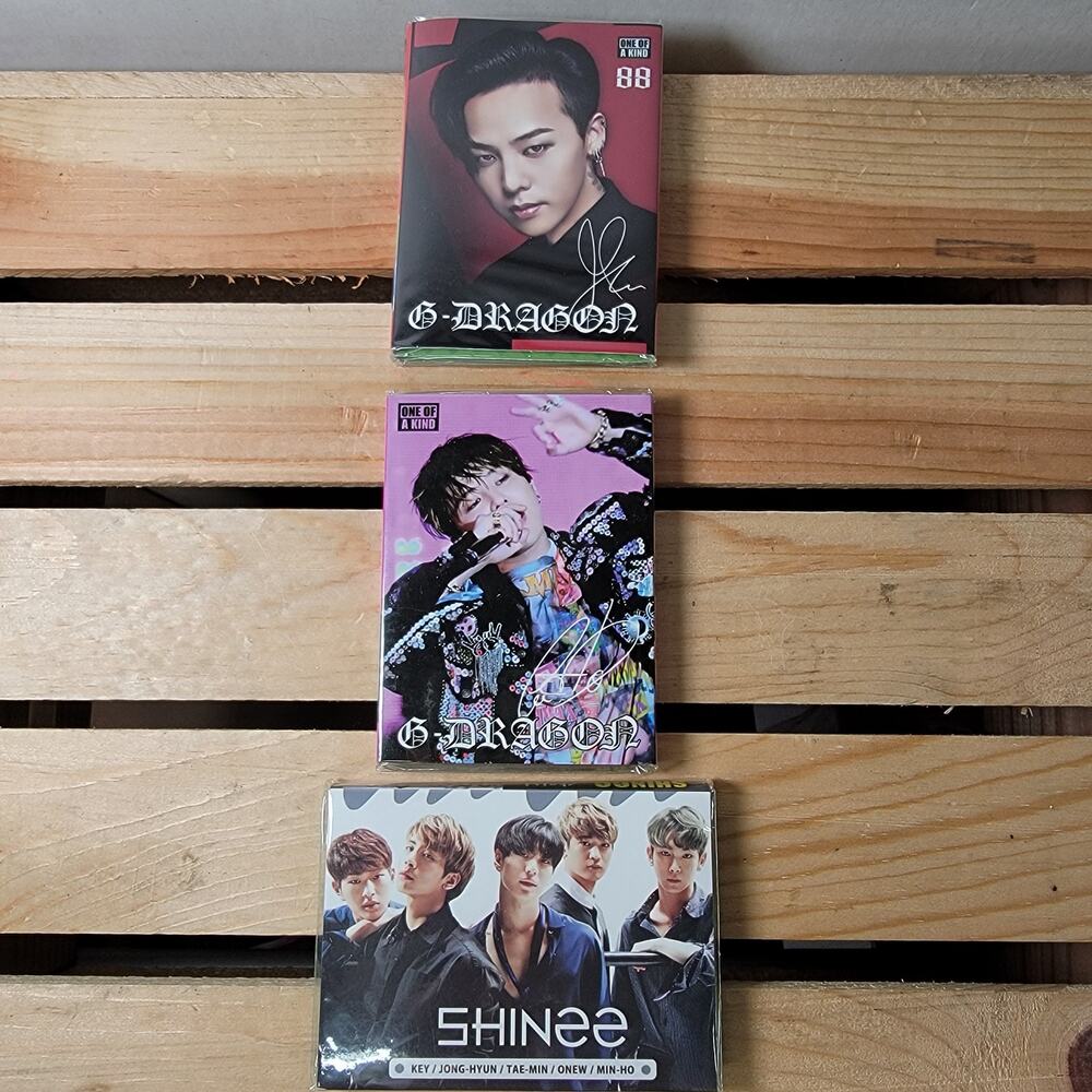 Set of 3 Photocard Memo Sets: 2 G-Dragon & 1 Shinee - NEW